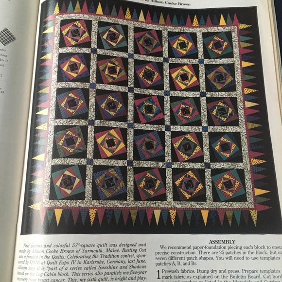 Quilter's Newsletter Magazine March 1995 Issue 270 Quilting Sewing Patterns. - Picture 11 of 13